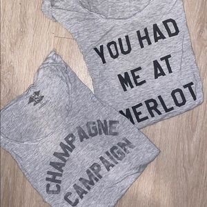 Set of TWO 🍷 Graphic Tees